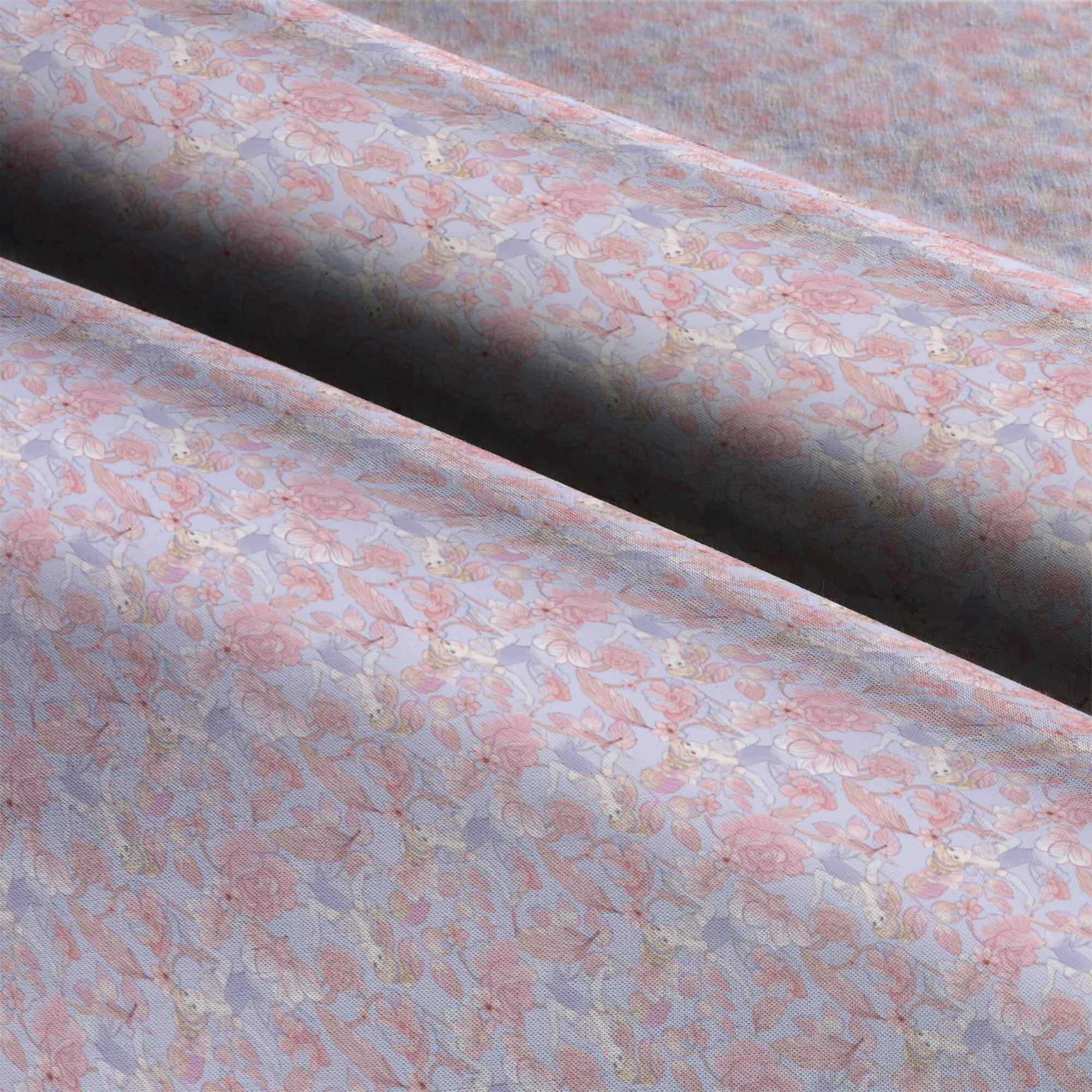 Disney® Sketch Cinderella & Flowers Cotton Fabric